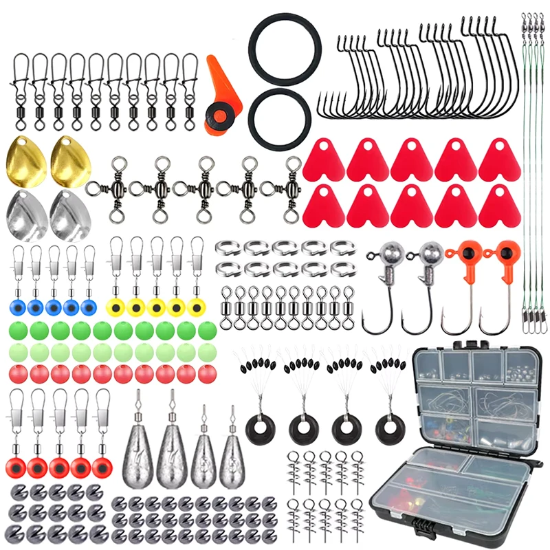 LUSHAZER 187pcs/lot Fishing Accessories Kit Swivels Snaps Split Rings Hooks Jig Heads Sinkers Beads Lead Weight Stopper Rig Box| Alibaba.com LUSHAZER 187pcs/lot Fishing Accessories Kit Swivels Snaps Split Rings Hooks Jig Heads Sinkers Beads Lead Weight Stopper Rig Box| Alibaba.com