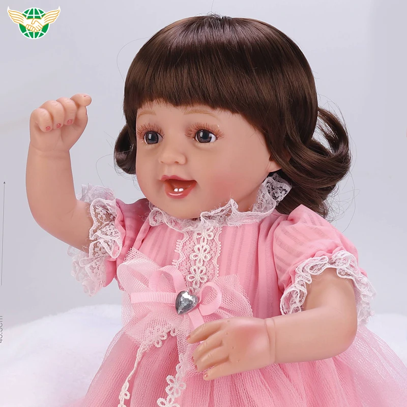 Fashion Realistic Baby Reborn Doll Kits 16 Inches Lifelike Real Reborn