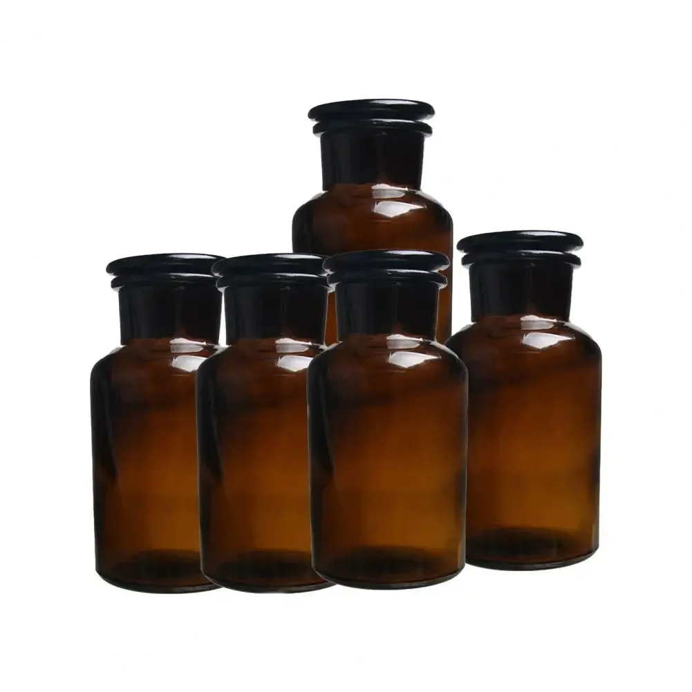 transparent-wide-mouth-brown-reagent-glass-bottle-frosted-sealed-bottle