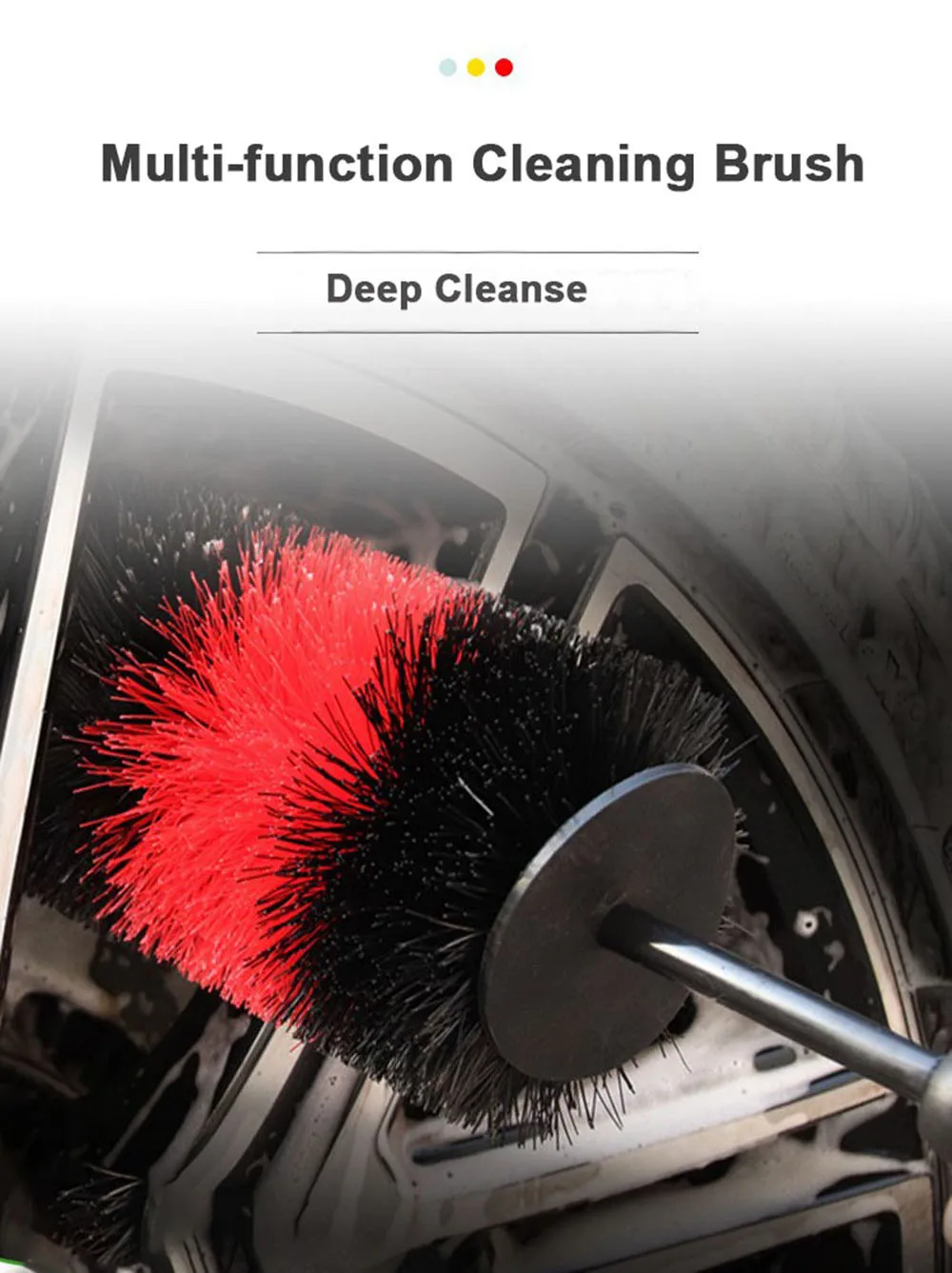 Car Wash Brush Kit Flexible Fiber Cleaning Engine Detailing Washing Car