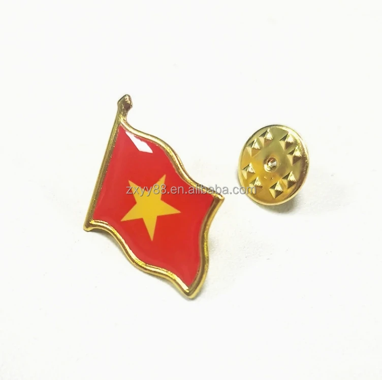 Akachafactory pins pin Badge pin's Metal avec Pince Papillon Drapeau Vietnam vietnamien Akachafactory pins pin Badge pin's Metal avec Pince Papillon Drapeau Vietnam vietnamien
