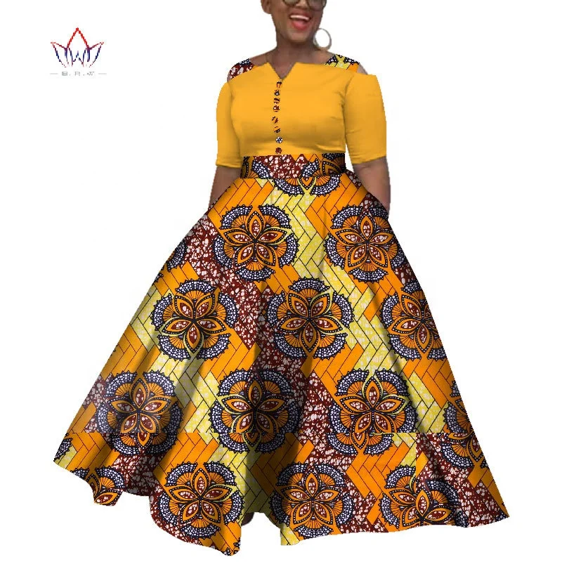 New Arrival African Dashiki Dress Clothes Print Women Dashiki Clothing  African Long Cotton Dress
