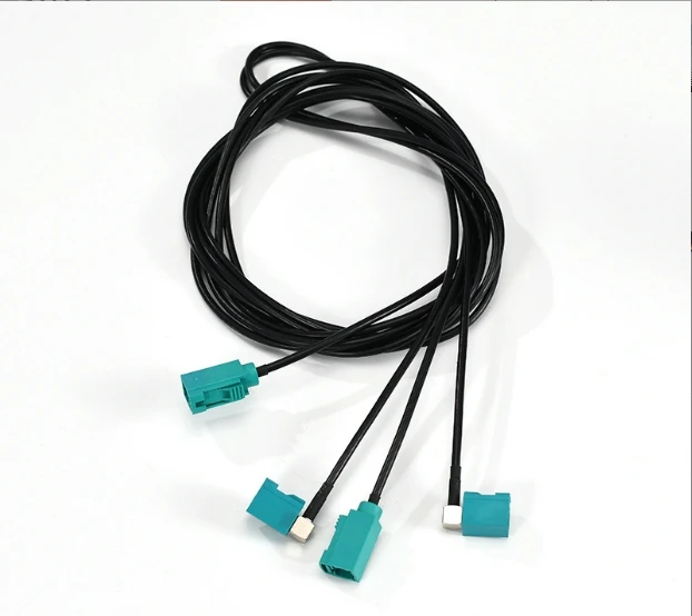 product fakra car 360 reverse radar extension cable terminal cable 4 in 1 connection cable car camera connector-2