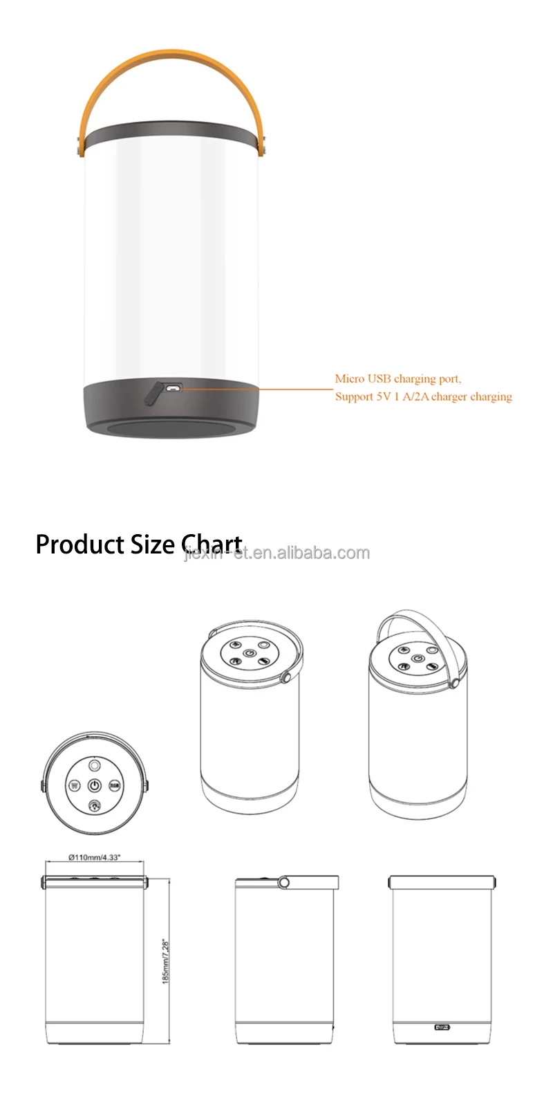 product rgb table light led ambient desk light for home decoration magic color with usb charge-44