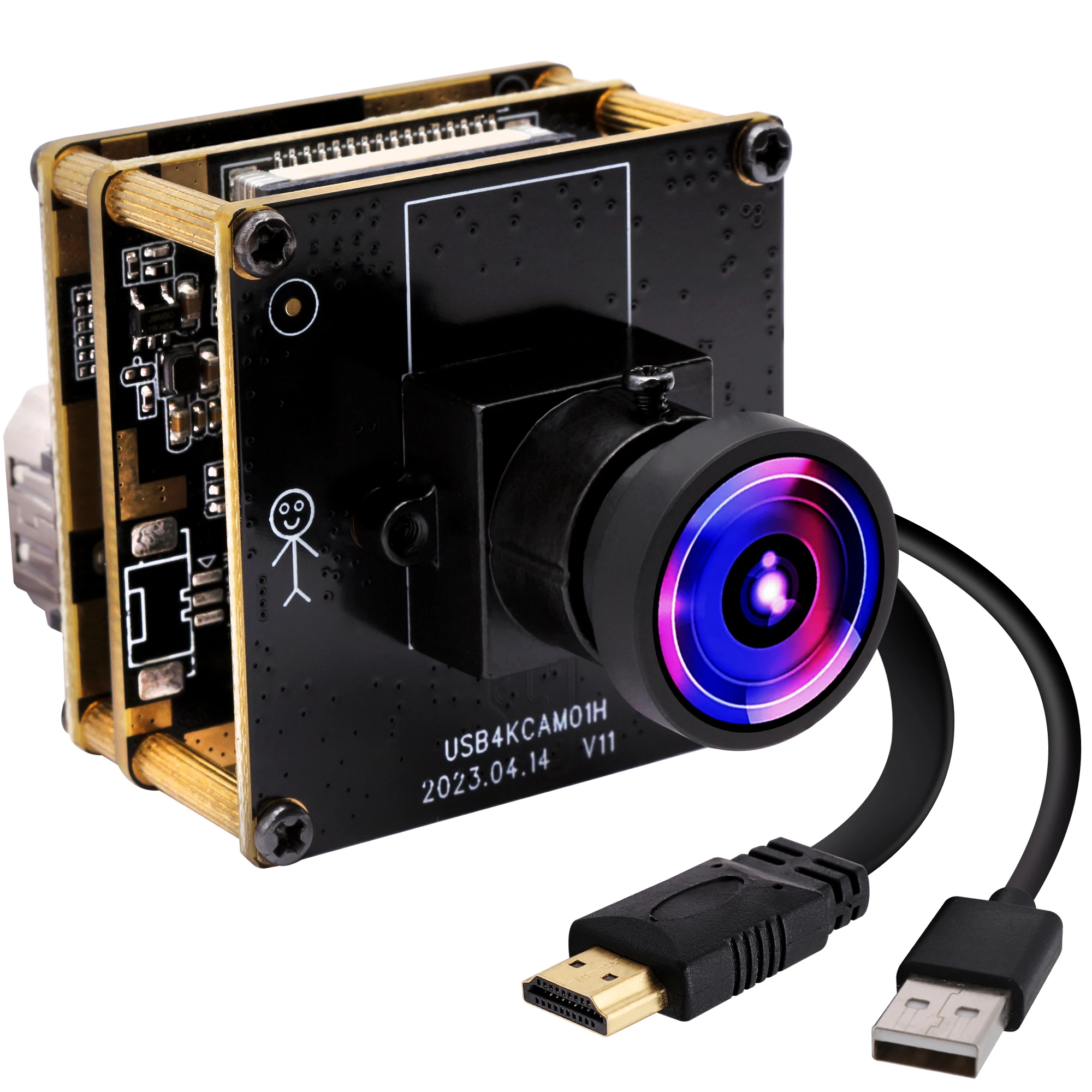 ELP 4K USB Camera Module MJPEG 30fps 3840*2160 Mini PC Webcam  for Computer Laptop Raspberry Pi Jetson Nano