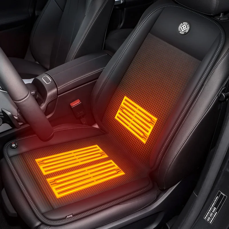 Anjuny Автомобильная подушка для спины терапевтическая лихорадка с подогревом
