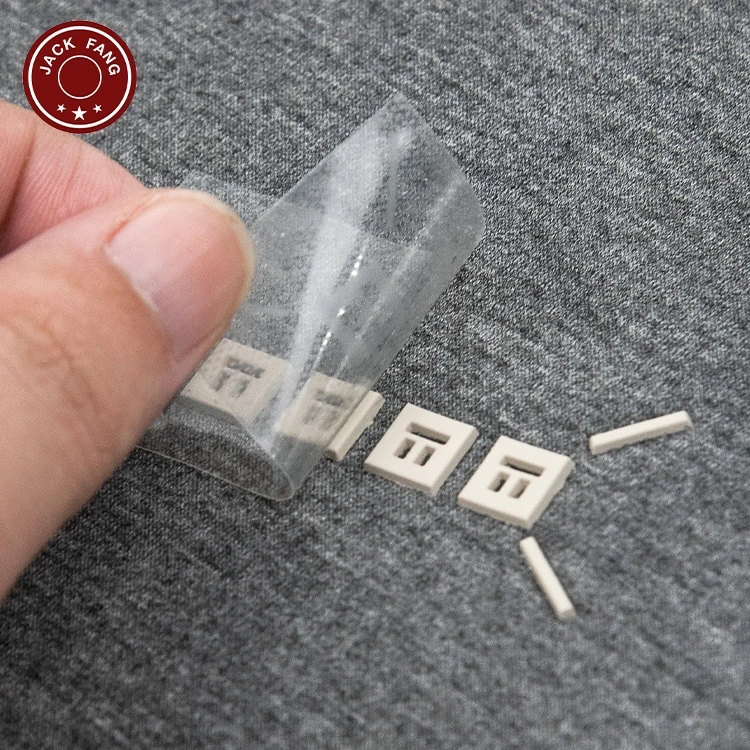 High Quality Custom Printed 3D Logo Silicone Matt and Gross Velvet Heat Transfers Logo Vinyl Clothing Labels for Socks