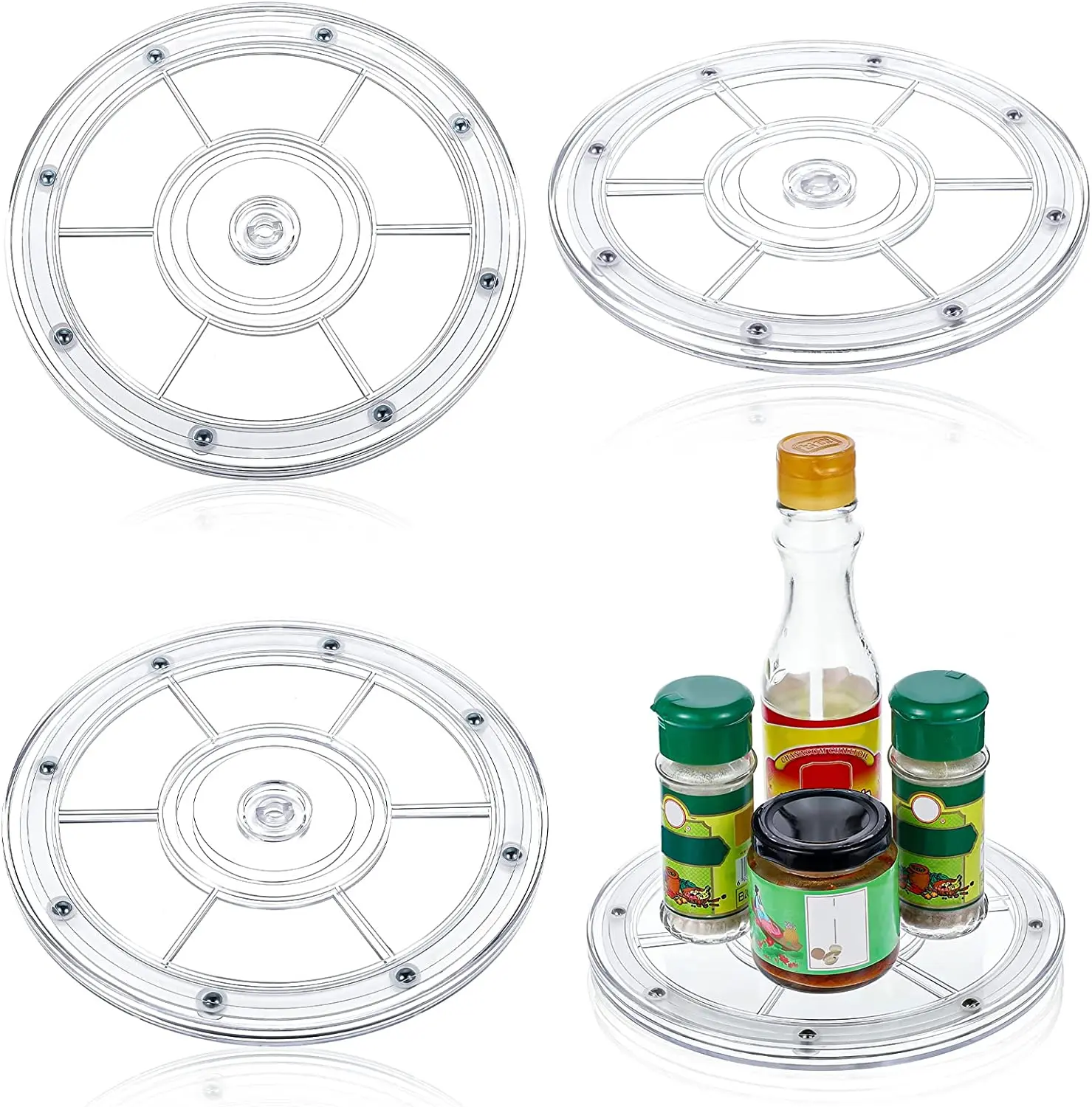 12inch Rotating Swivel Stand With Steel Ball Bearings Lazy Susan Base