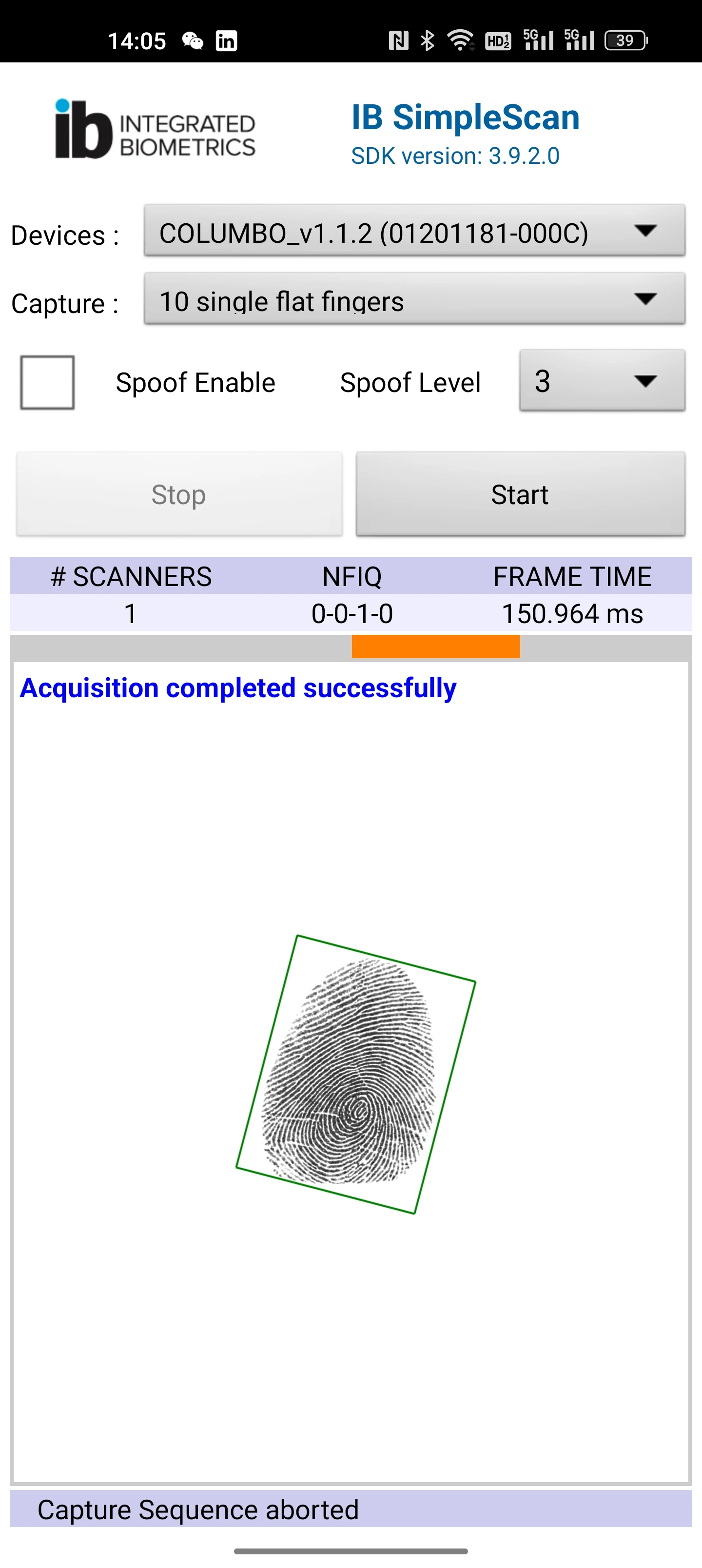 Usb Fap30 Windows Linux Android Infrared Optical Fingerprint Scanner