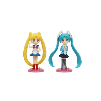 Wholesale 6 Styles Sailor Moon Q Posket Toy Doll Anime Figure Toy for Baking and Car Decoration