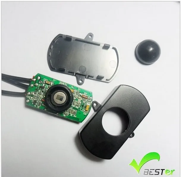 Black Timer Switch Sensor 12V DC PIR Motion Sensor for Stairs Steps Light