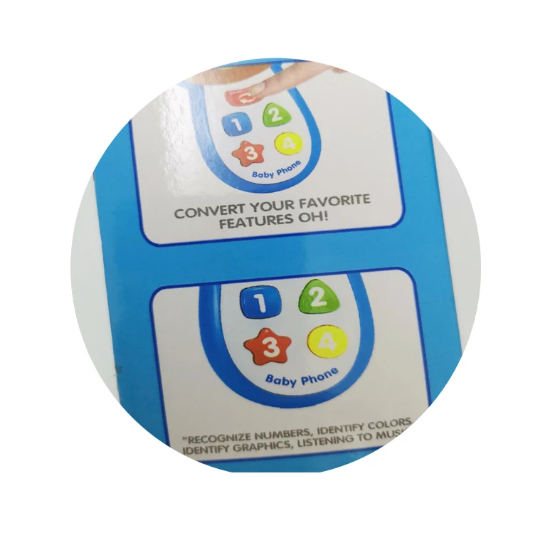 Детский Игрушечный мобильный телефон с подсветкой и песнями