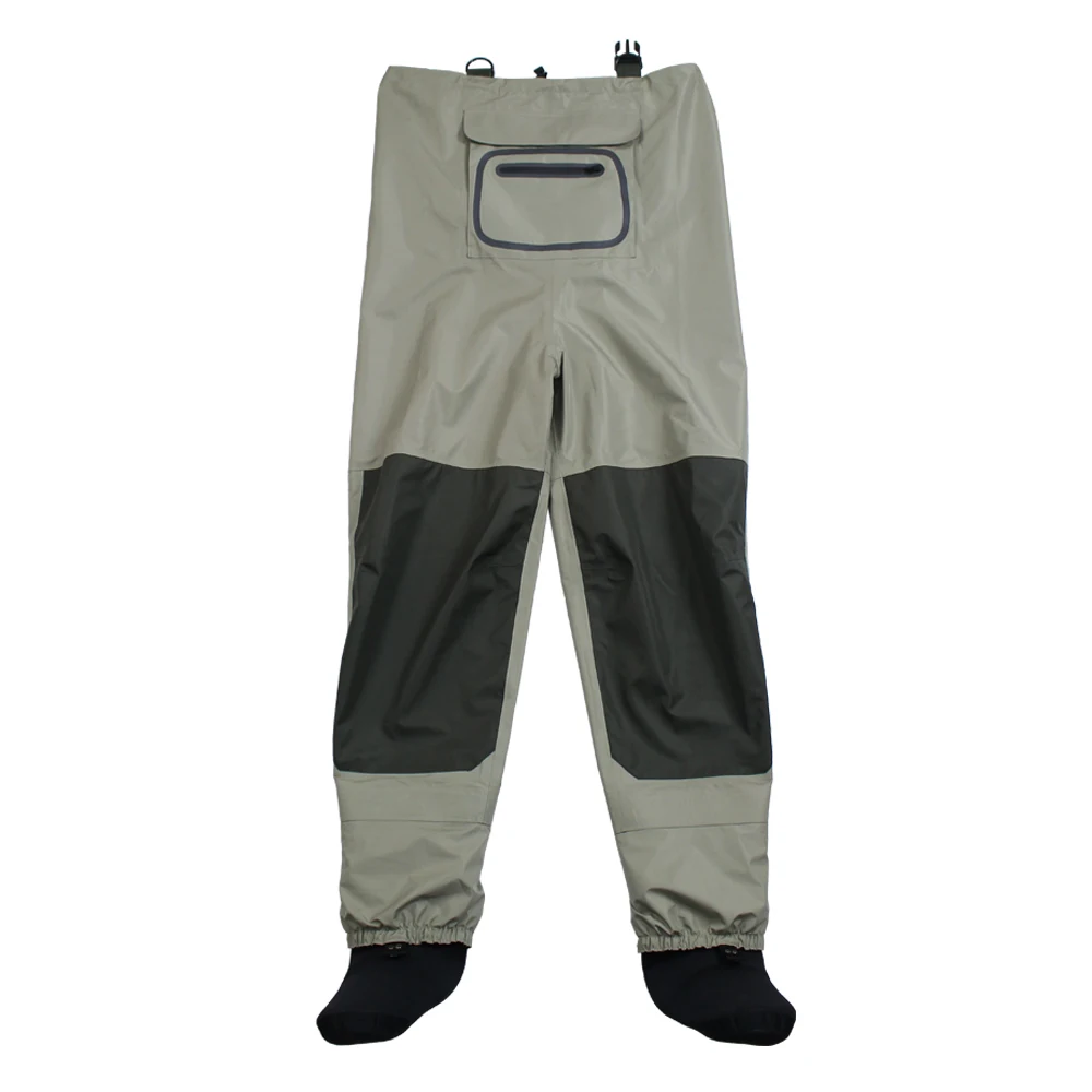 Fly Fishing Breathable Chest Waders Rafting Wear Waterproof Wader Trousers Hunting Wading Pants Overalls With Stocking Foot