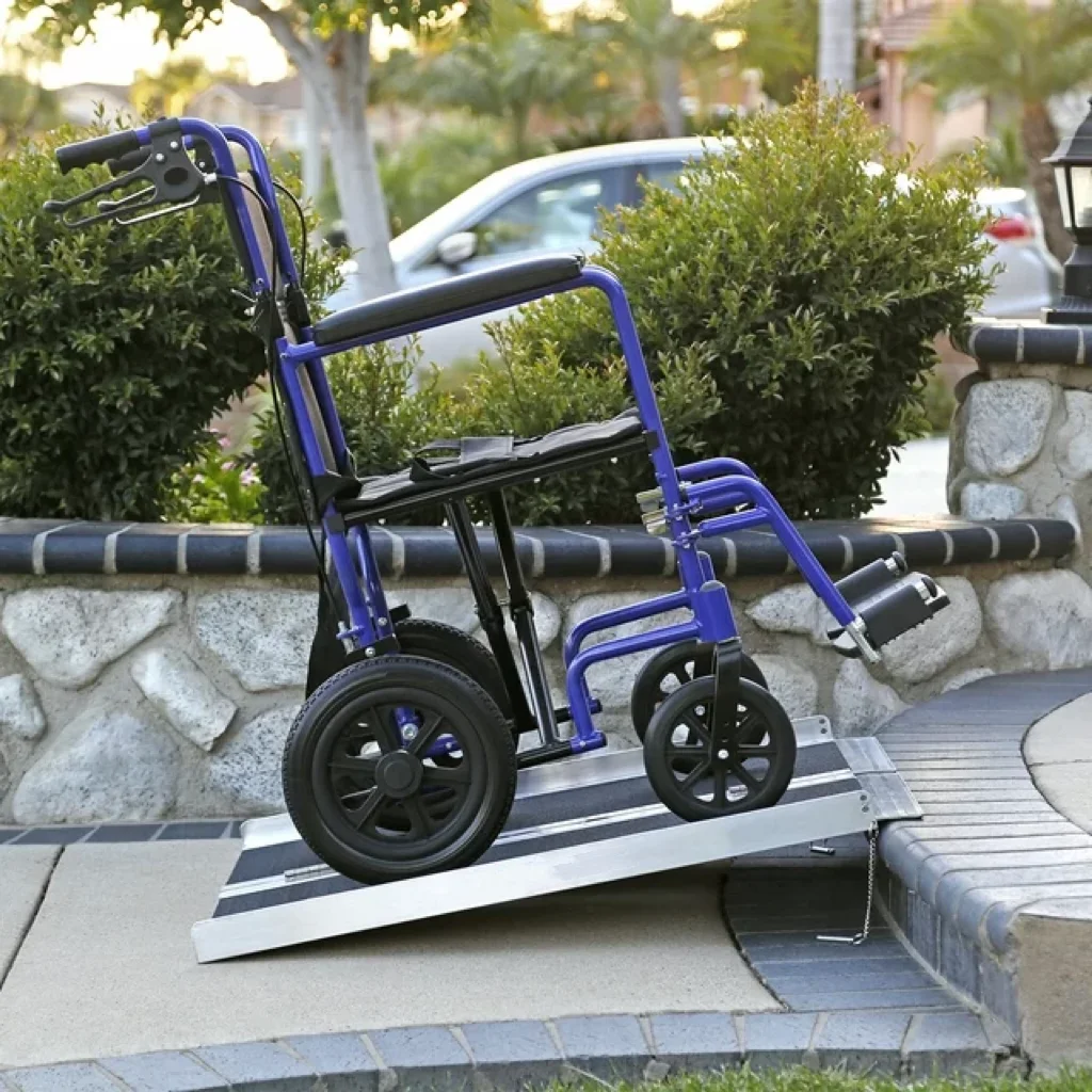 Nonskid Wheelchair Ramp Handicap Ramp Portable Folding Aluminum Ramp