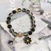Bracciale margherita nera