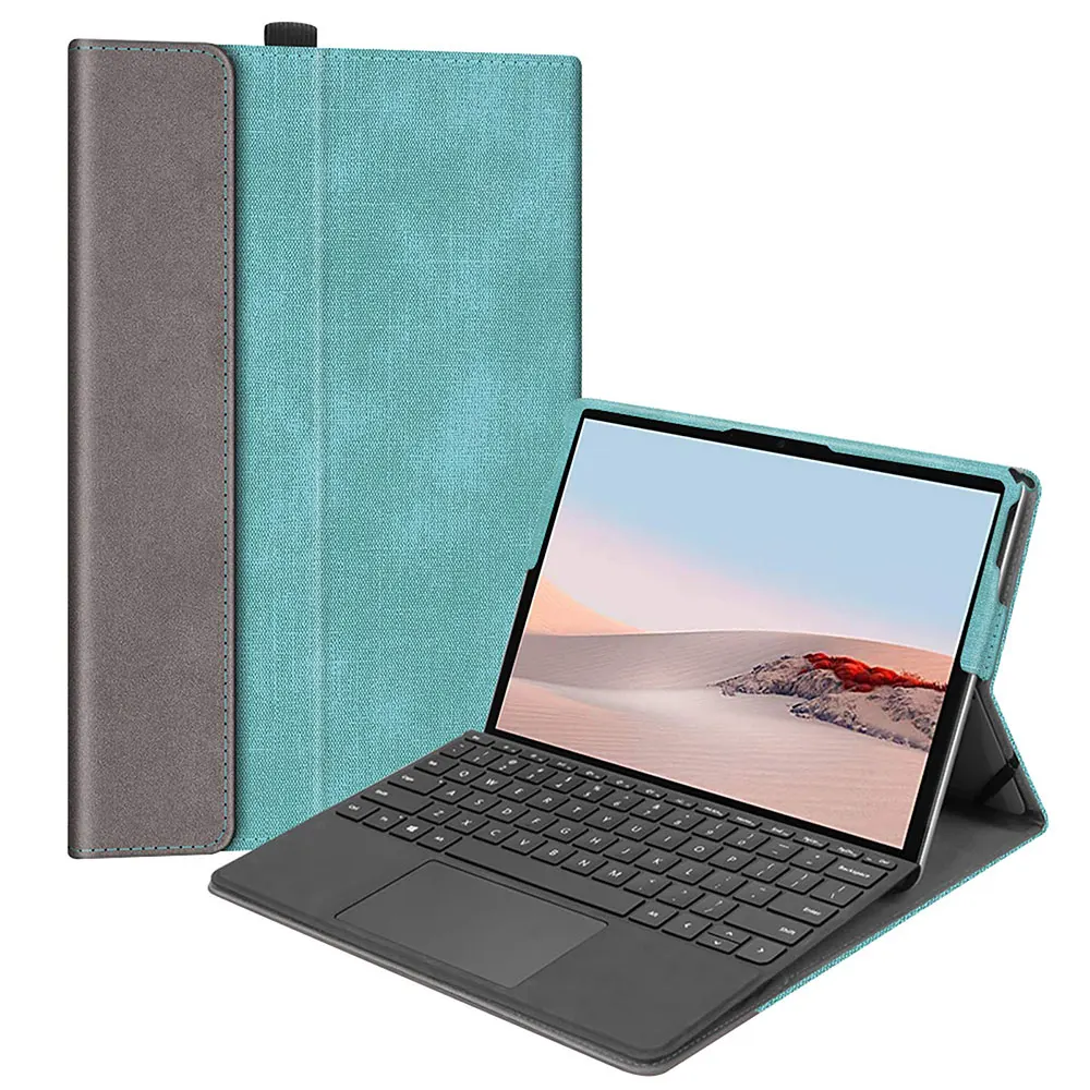 Multiple Colors Luxury Skin Friendly Case OEM Anti Fall Clothing Tablet Cover For Microsoft Surface Pro Go Tablet cover case factory