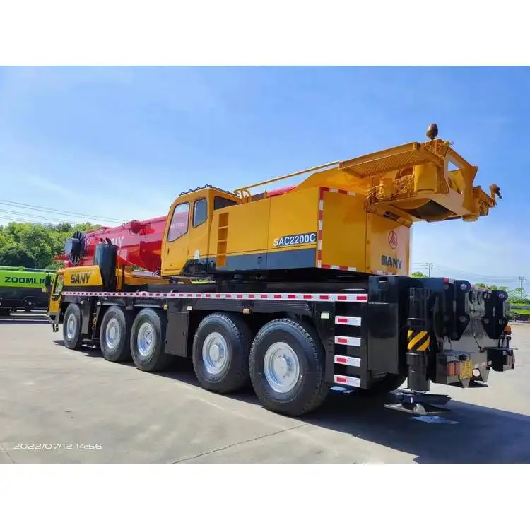 Sany 220T Used Rough Terrain Crane Truck Mounted Mobile Crane 60000kg