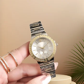 Lady Luxury Quartz Watch Elegance Women Wristwatch Women Fashion Watch Custom Logo Latest Alloy Stainless Steel Round Analog