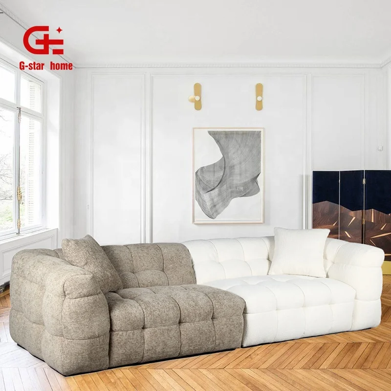 Комплект секционных диванов в скандинавском стиле модульный диван диваны для гостиной 3 места итальянская мебель