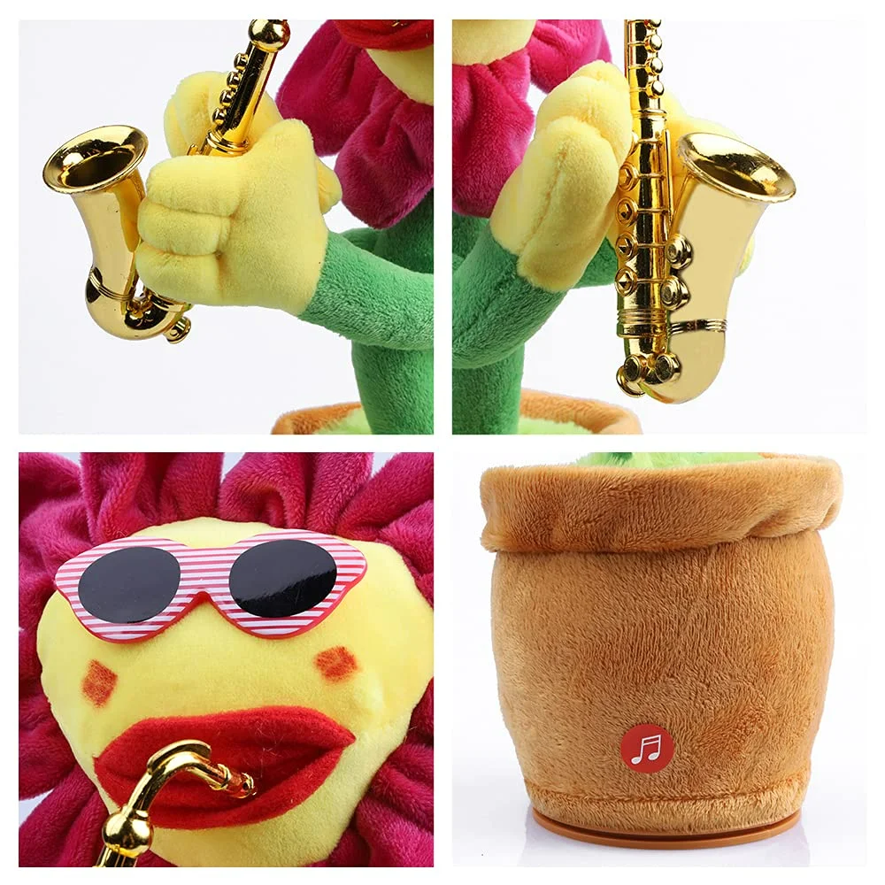 Musical Sunflower Dancing Toy - Wholesale Plush Flower for Kids