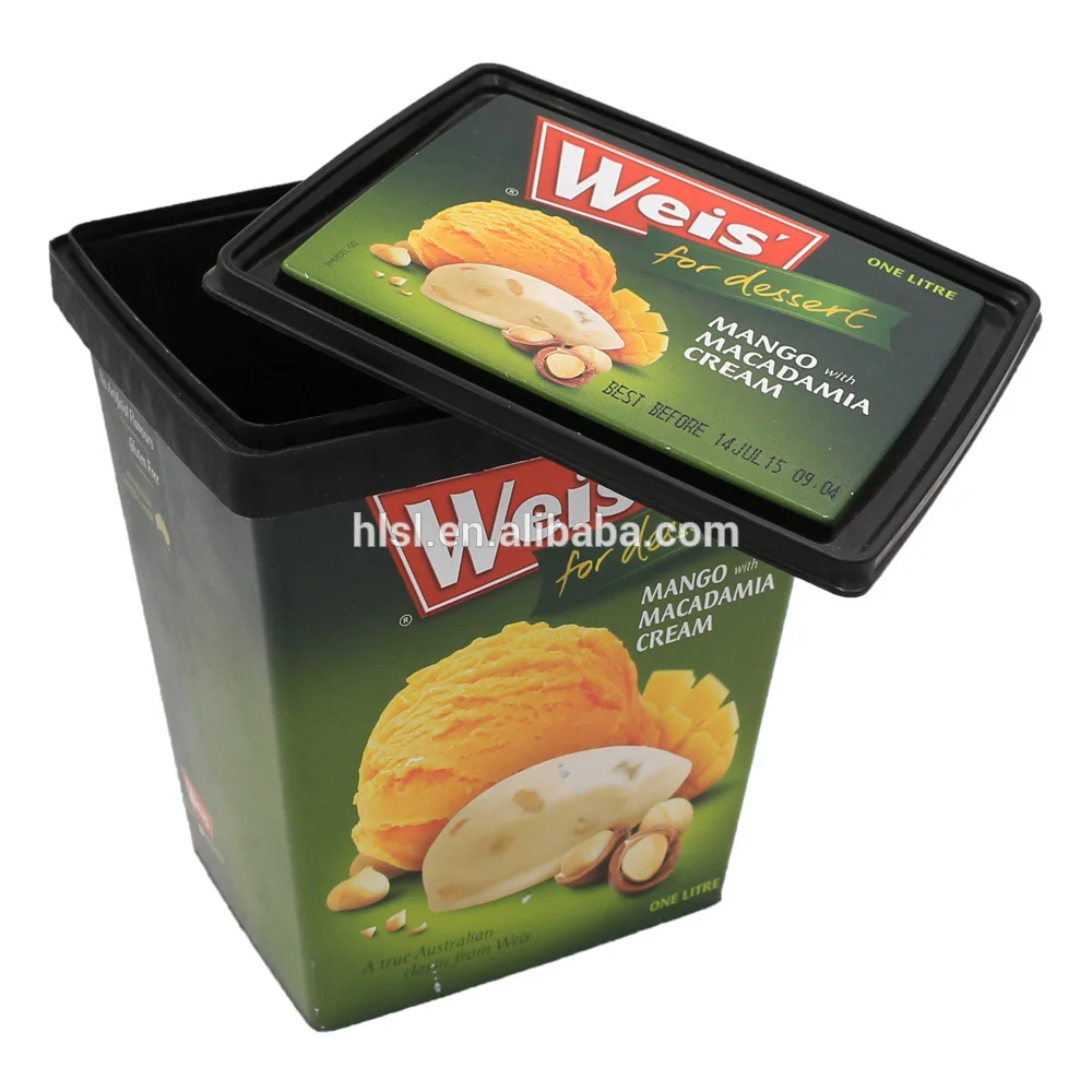 1000ml IML ice cream container .square- HONOKAGE