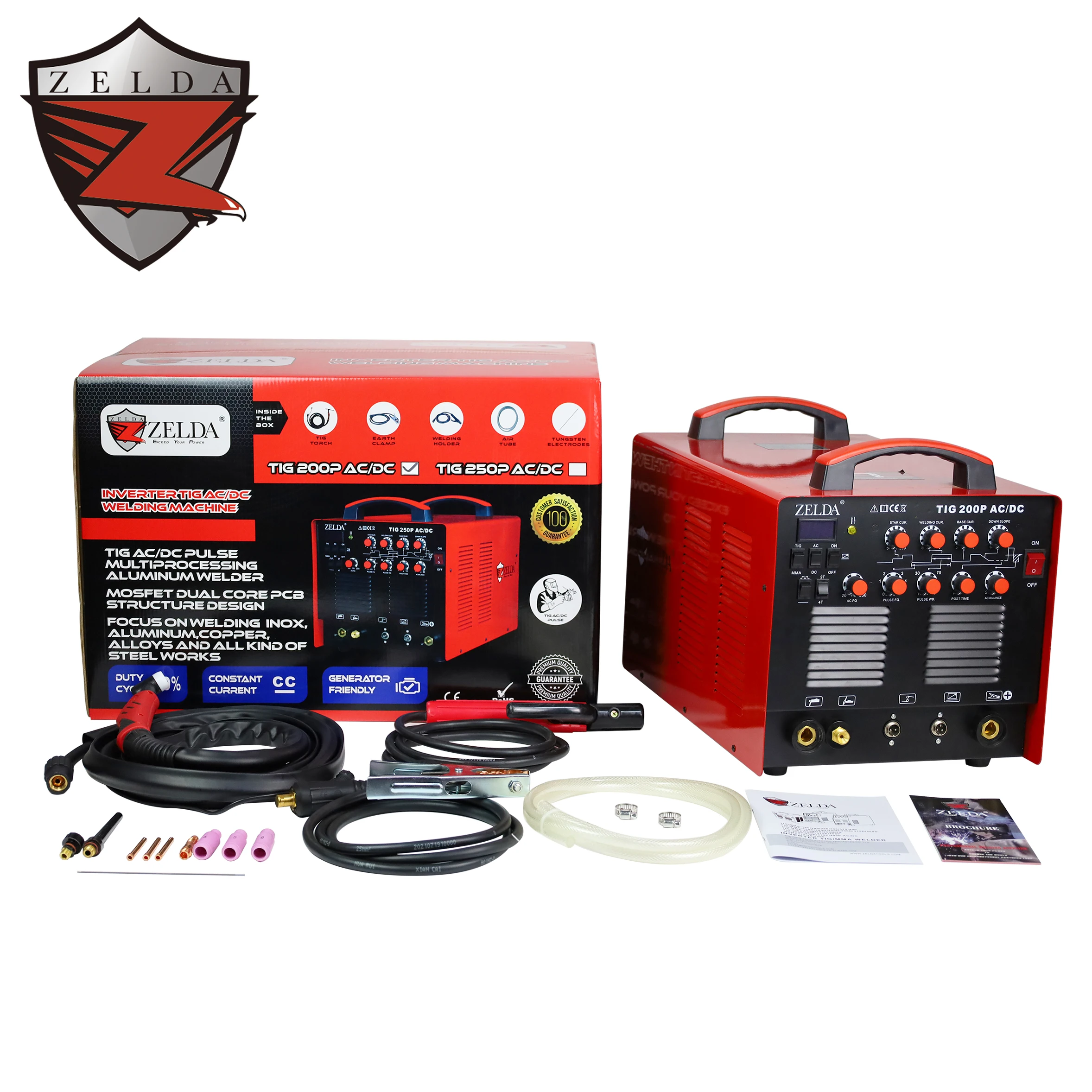 CE Approved Aluminum Welder WSM 200 TIG AC DC Welding Machine