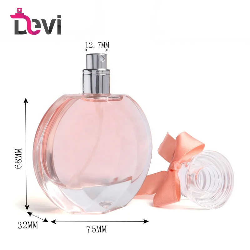 Luxury Round Perfume Spray Bottle Pink Lady High-end 50ml