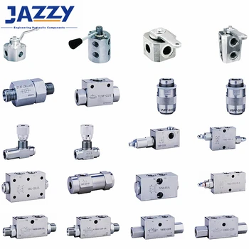 JAZZY single/double pilot check valve single/double eccentric valve hydraulic high pressure ball valve stainless steel