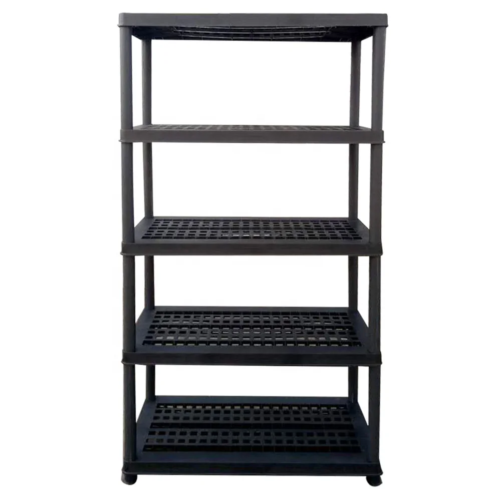 5 Tier Plastic Shelf Shelving Shelves Rack Racking Plastic Garage ...