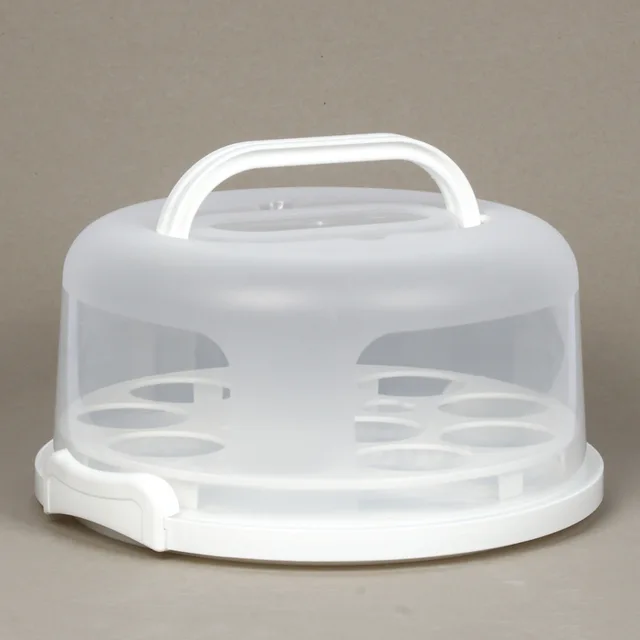 10 inches cake container cupcake carrier with lid and handle cupcake muffin carrier holder for transport