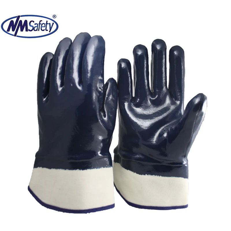 
NMSAFETY Heavy duty nitrile gloves oil iresistant working gloves 