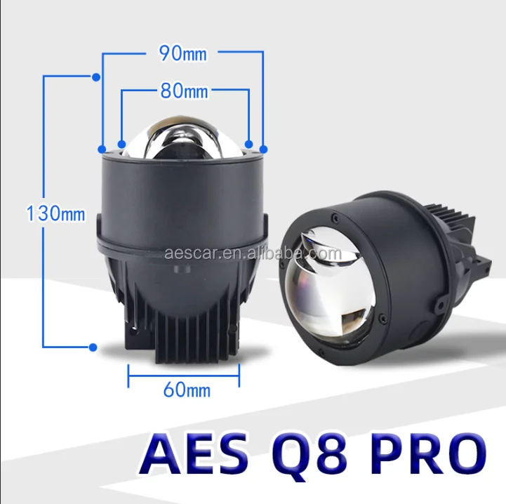 AES Car Lights - Triple Color Bi-Led Fog Projectors