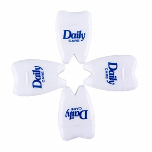 Daily Care Best Seller Teeth Shape Dental Floss 10M Oral Hygiene Private Label Nylon Expanding Floss 500D for Promotion Use