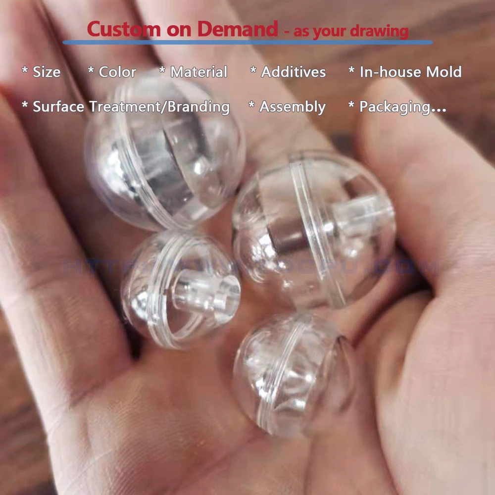 Factory Customized Molding Hollow Hemisphere, Transparent Clear Plastic Half Sphere