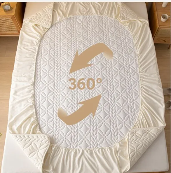 Soft Waterproof Quilted Mattress Bed Sheet Buy Waterproof Mattress Sheet,King Size Flat Bed