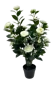 Green Artificial White Camellia Potted Plant