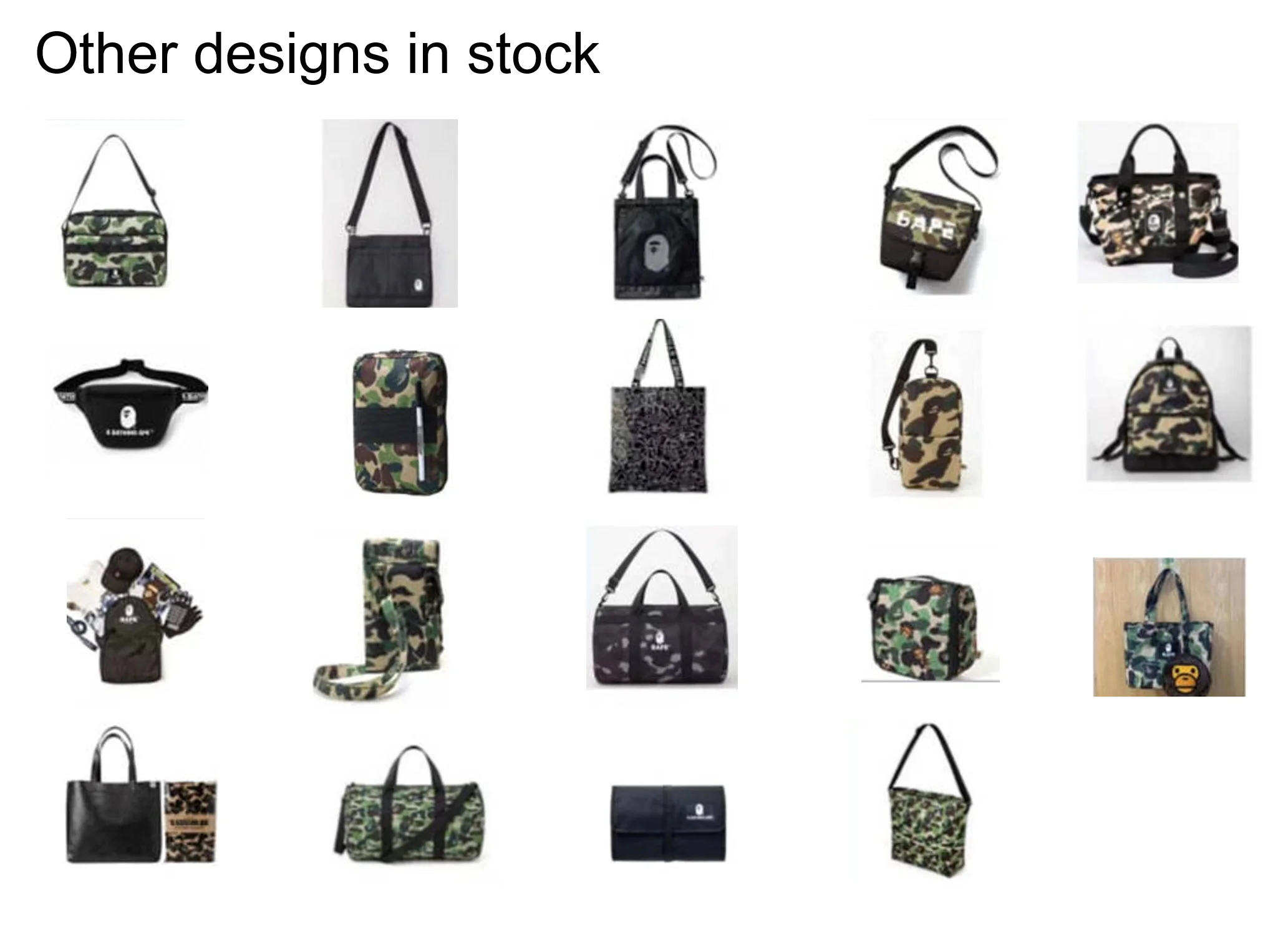 Bape Shark Head Backpack Travel Laptop Bags Backpack Fashion School