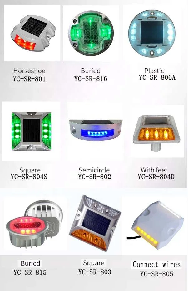 Алюминиевый светоотражающий дорожный отражатель на солнечной батарее/Дорожный кошачий глаз/Дорожный маркер