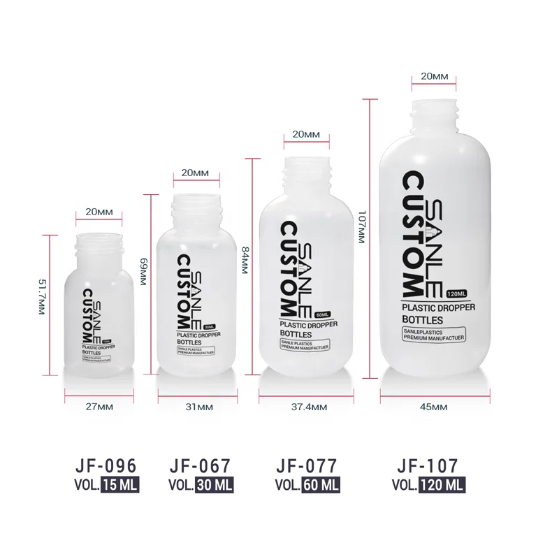 15ml 30ml 60ml 120ml 2oz Lace Wig Glue Liquid Foundation Toothplaste Bottle Empty Plastic Soft Ldpe Eye Drops Oil Dropper Bottle