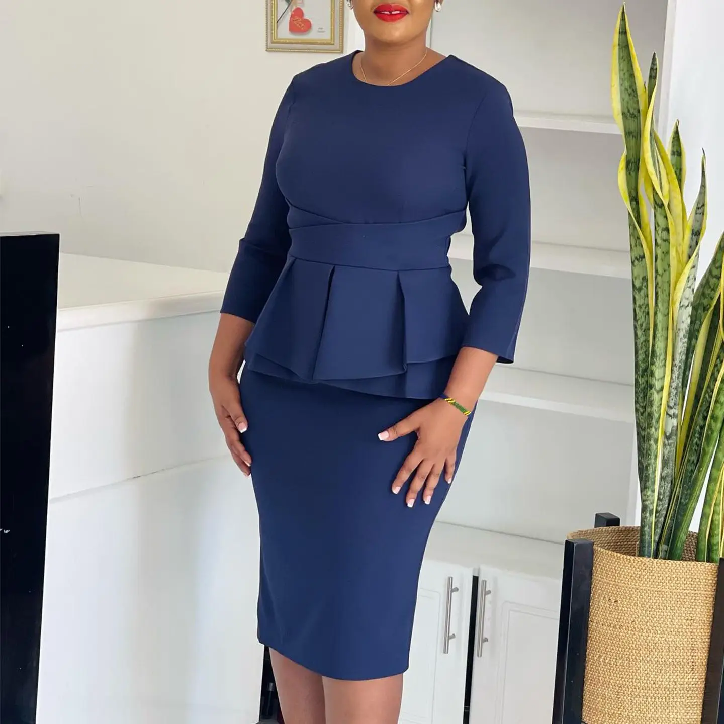 Career Official Dresses for Ladies Women Office Wear Business Dress Women Formal Work Dress Wrap Midi Professional Plus Size Career Official Dresses for Ladies Women Office Wear Business Dress Women Formal Work Dress Wrap Midi Professional Plus Size