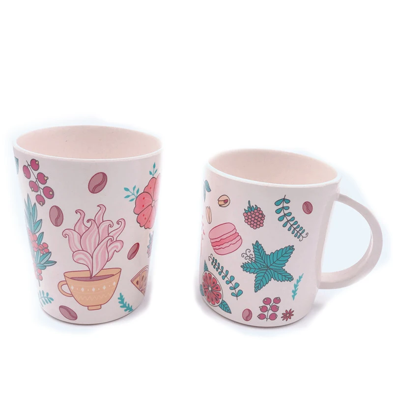 Unbreakable Drinks Glasses Nice Printing Tea Cup Melamine Plastic Cups Customized