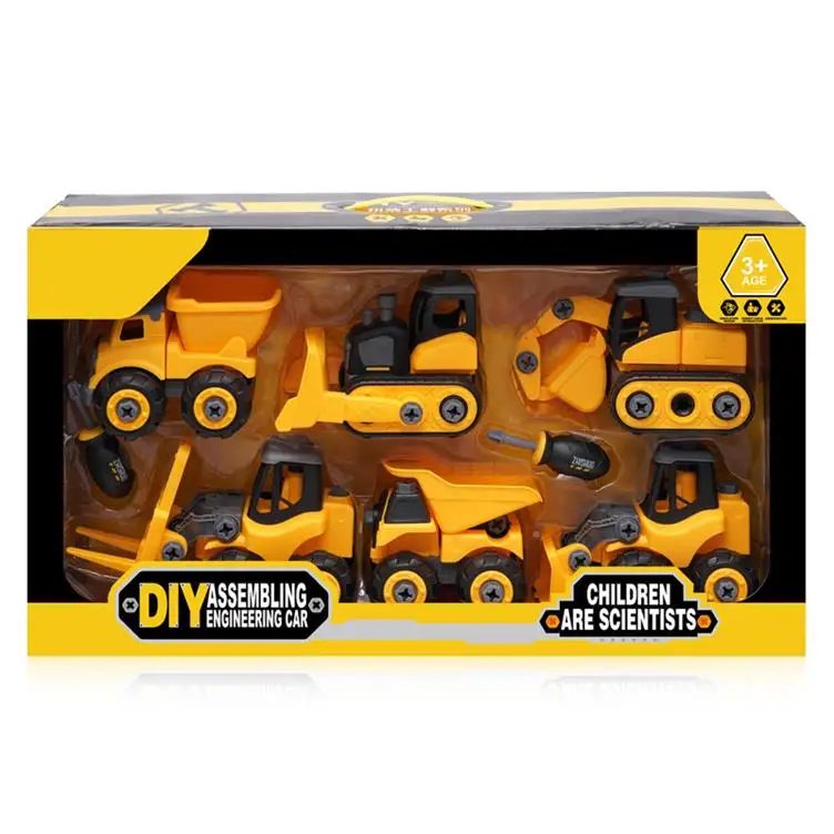 Kids Assembly Toys Plastic Cheap Diy Educational Toy Car Assembly Set