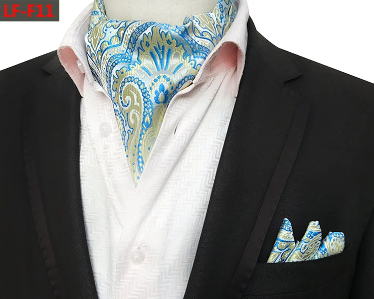 Buy HISDERNCravat for Men Paisley Floral Casual Cravats Pocket Square Set  Wedding Party Business Ascot Tie and Handkerchief Online at desertcartINDIA