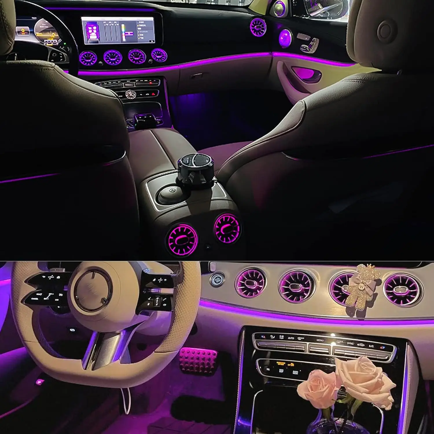 W213オートライティングシステム雰囲気ライト車内アンビエントライト4