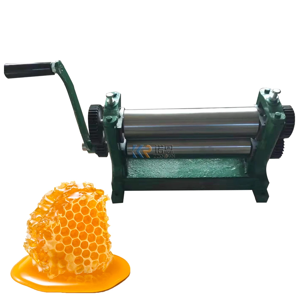 Manual Beeswax Foundation Embosser Honey Comb Bees Aluminum Alloy Roller Embosser Beeswax Foundation Machine