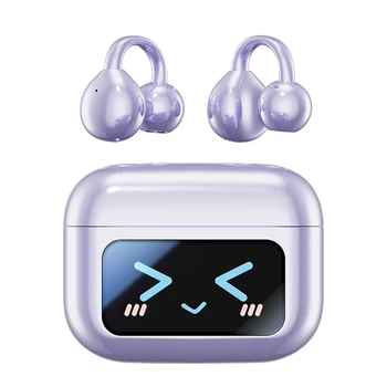V5.4 TWS LCD Touch Sreen Sports Ear-clip Wireless Earphone M100 OWS Ear Hooks Headphone