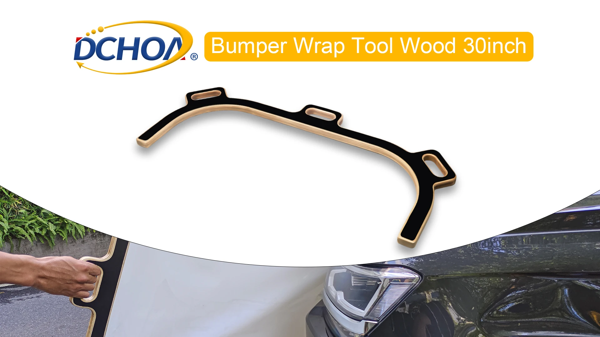 Dchoa Car Bumper Film Auxiliary Uplate Car Clothing Film Bracket Car