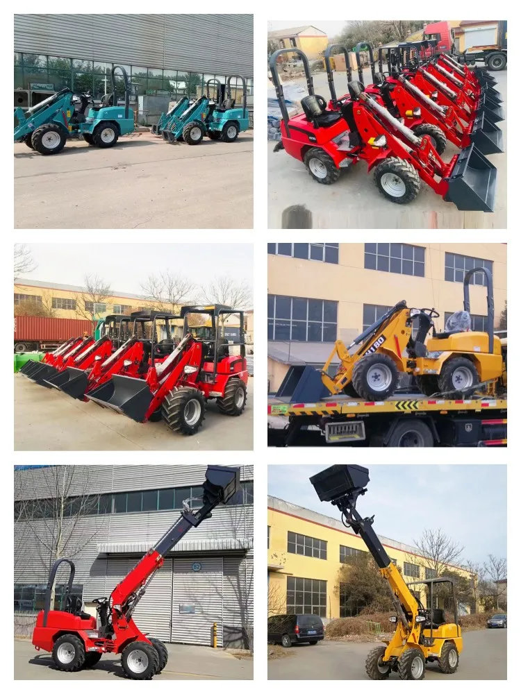 Chinese Ht920 2 Ton 1 Ton 3 Ton Compact Loader Small Micro Mini Wheel