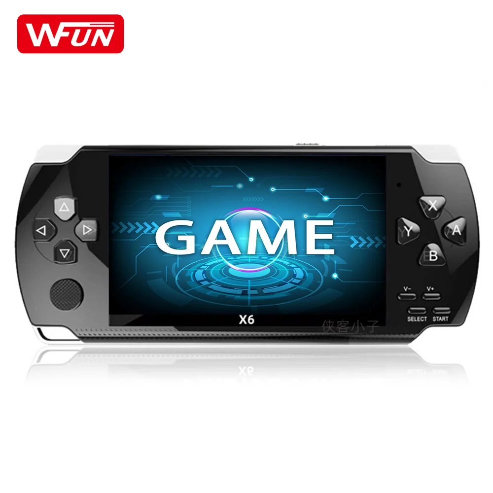 X6 Console MP5 Portable Multimedia 4.3 Inch Retro Handheld Game Player Video Game Console for Consola X6