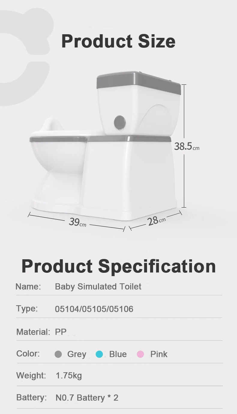 Wholesale Plastic Realistic Potty Training Toilet Looks And Kid Potty